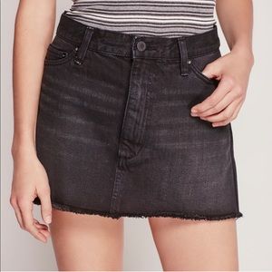 Free people Black Jean Skirt NWOT
